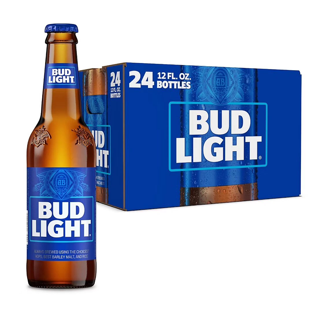 Bud Light American Lager Beer, Bottles, 24 pk./12 fl. oz.