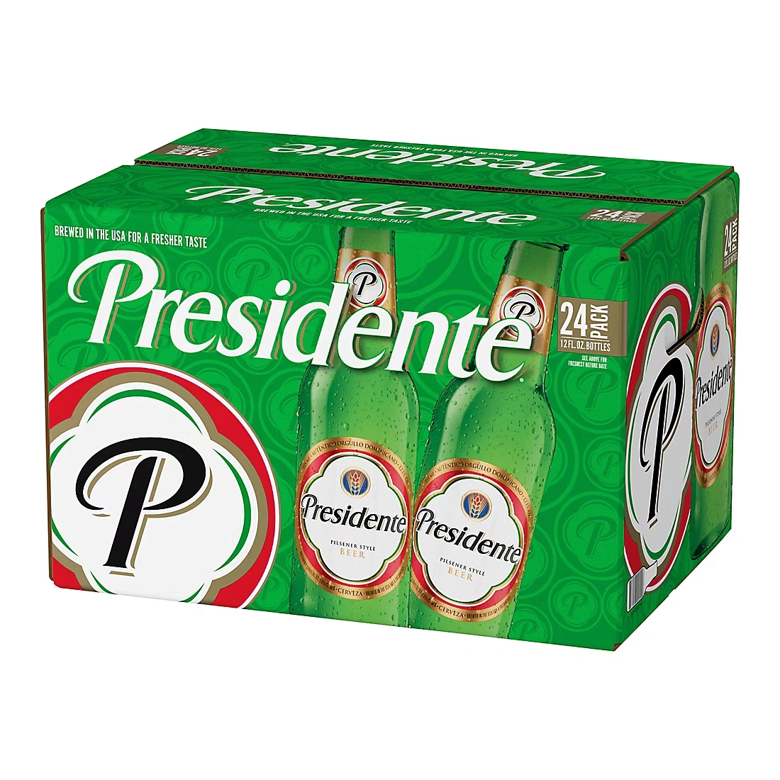 Presidente Pilsener Style Beer, Bottles, 24 pk./12 fl. oz.
