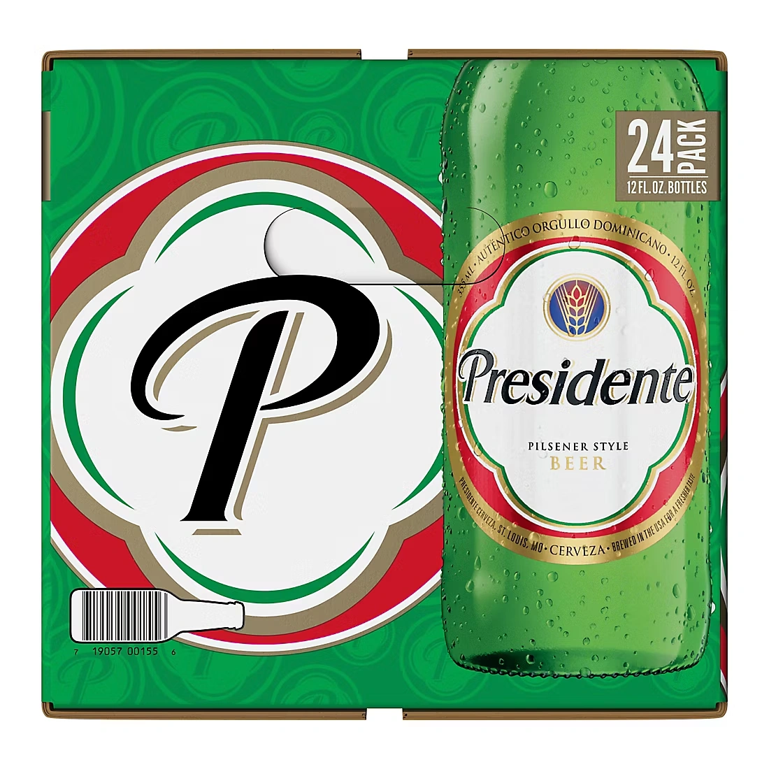 Presidente Pilsener Style Beer, Bottles, 24 pk./12 fl. oz.