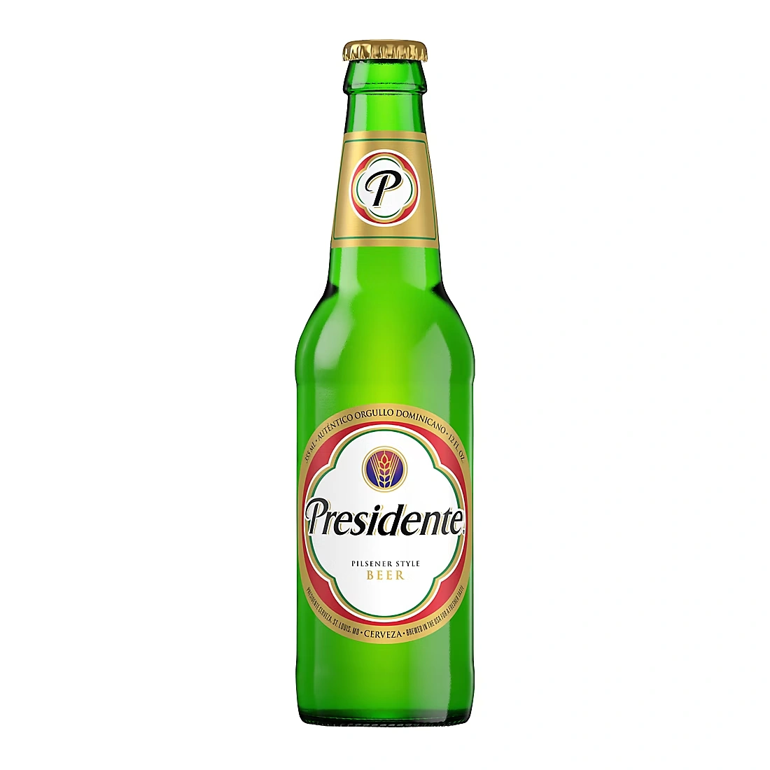 Presidente Pilsener Style Beer, Bottles, 24 pk./12 fl. oz.