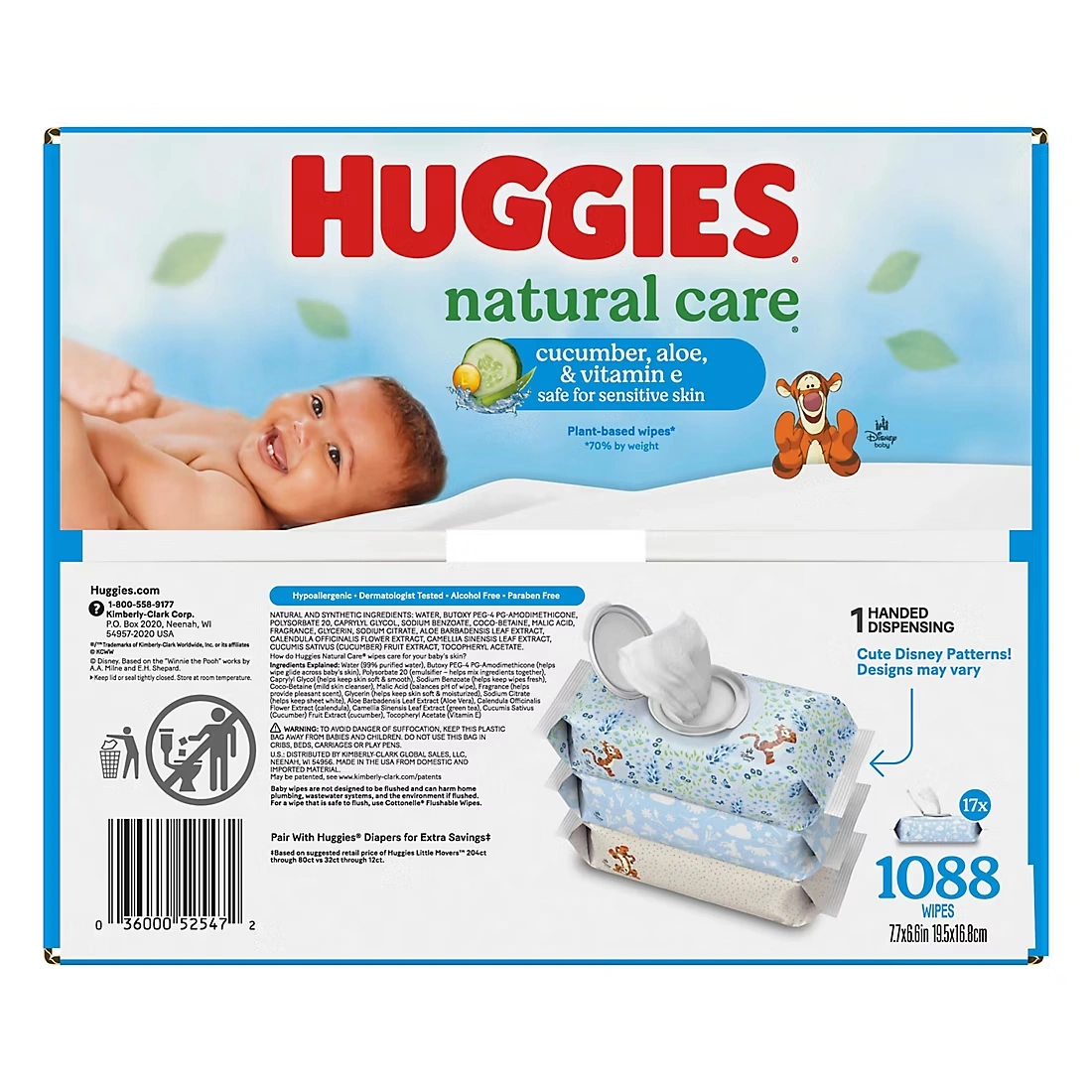 Huggies Natural Care Refreshing Baby Wipes - Scented, 17 pk./1088 ct.