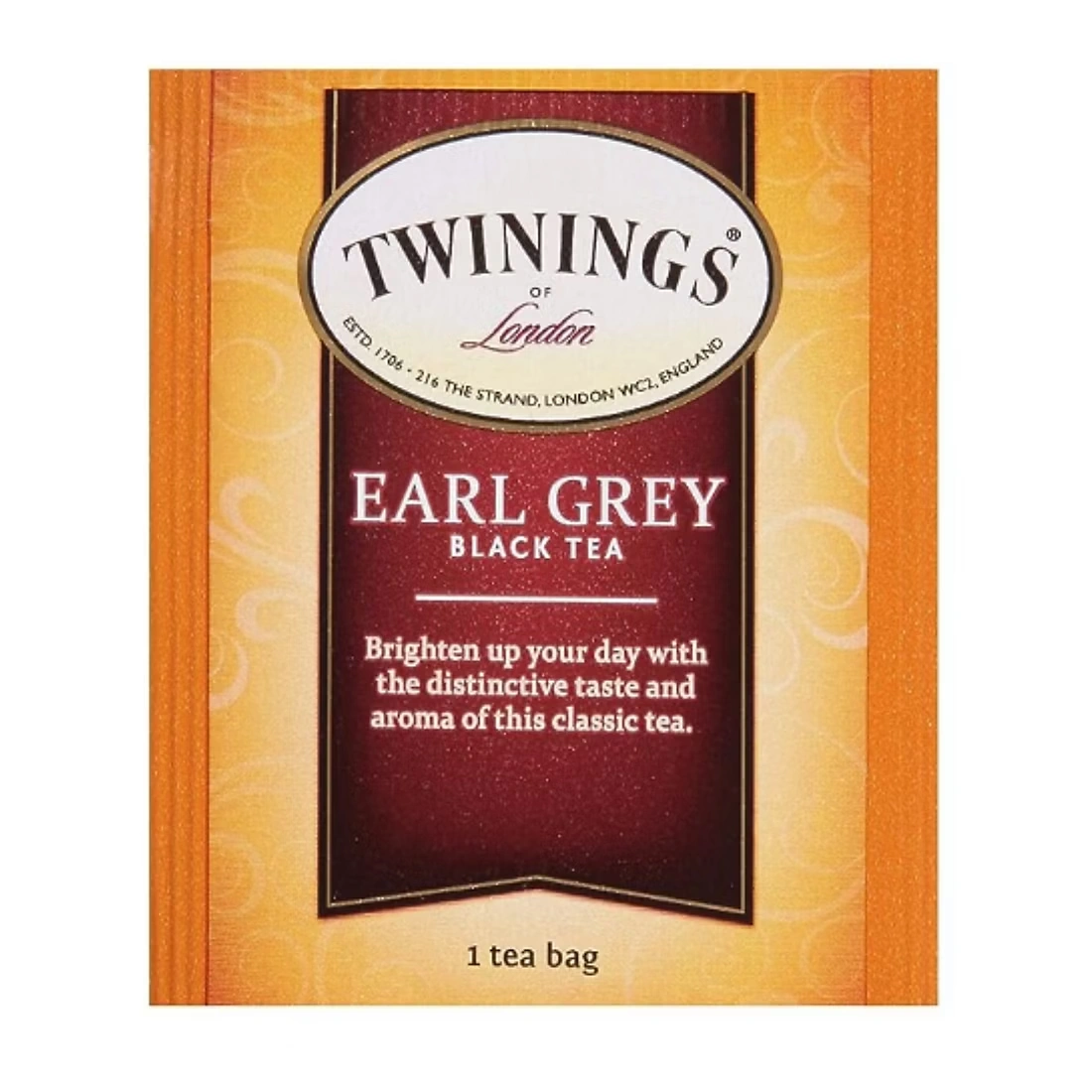 Twinings Earl Grey Black Tea Individually Wrapped Tea Bags, 100 ct.