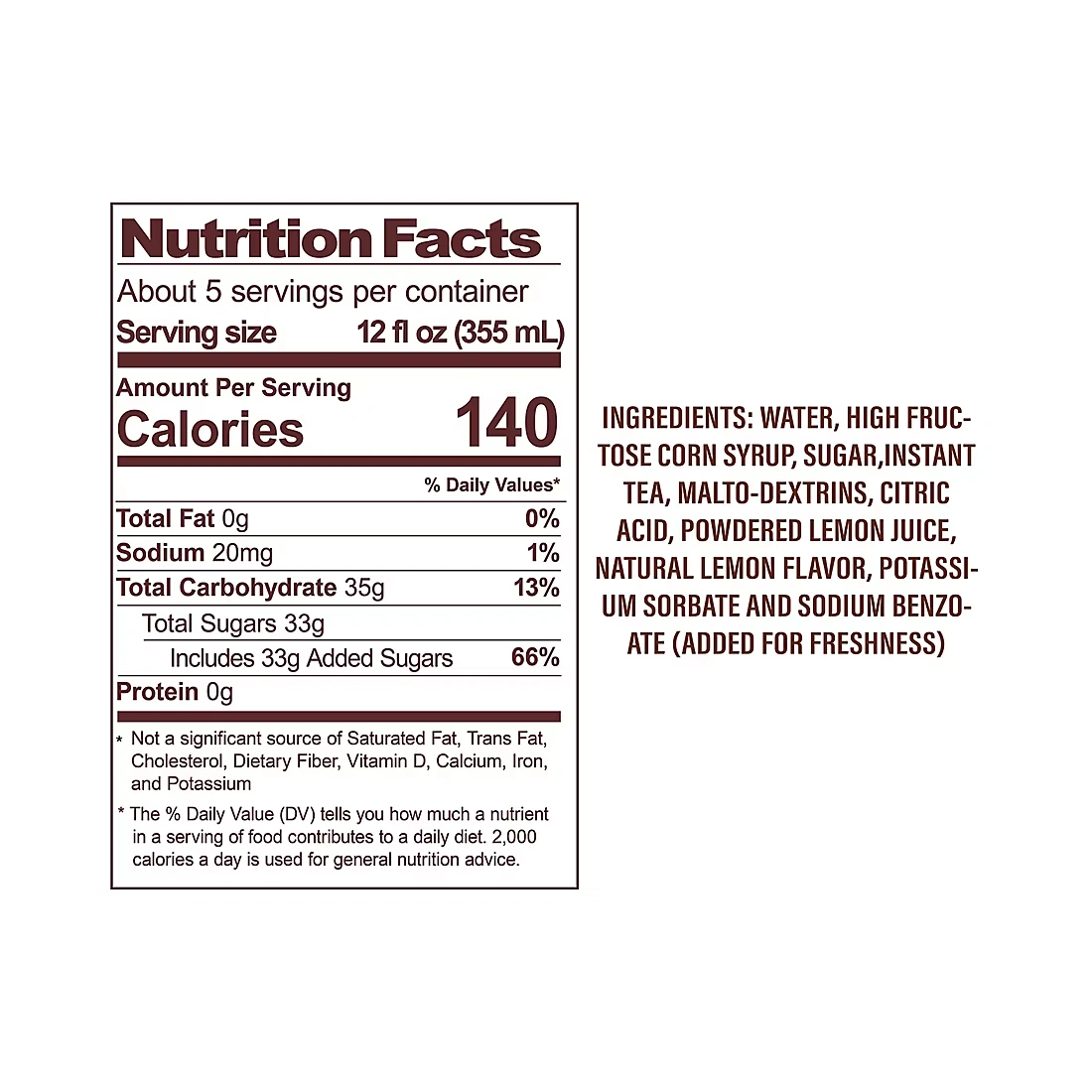 Turner's Premium Iced Tea, 128 oz.