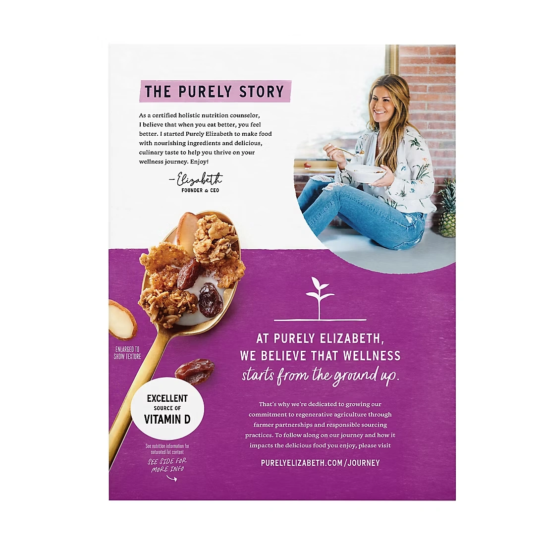 Purely Elizabeth Cinnamon Raisin Almond Superfood Cereal, 34 oz.