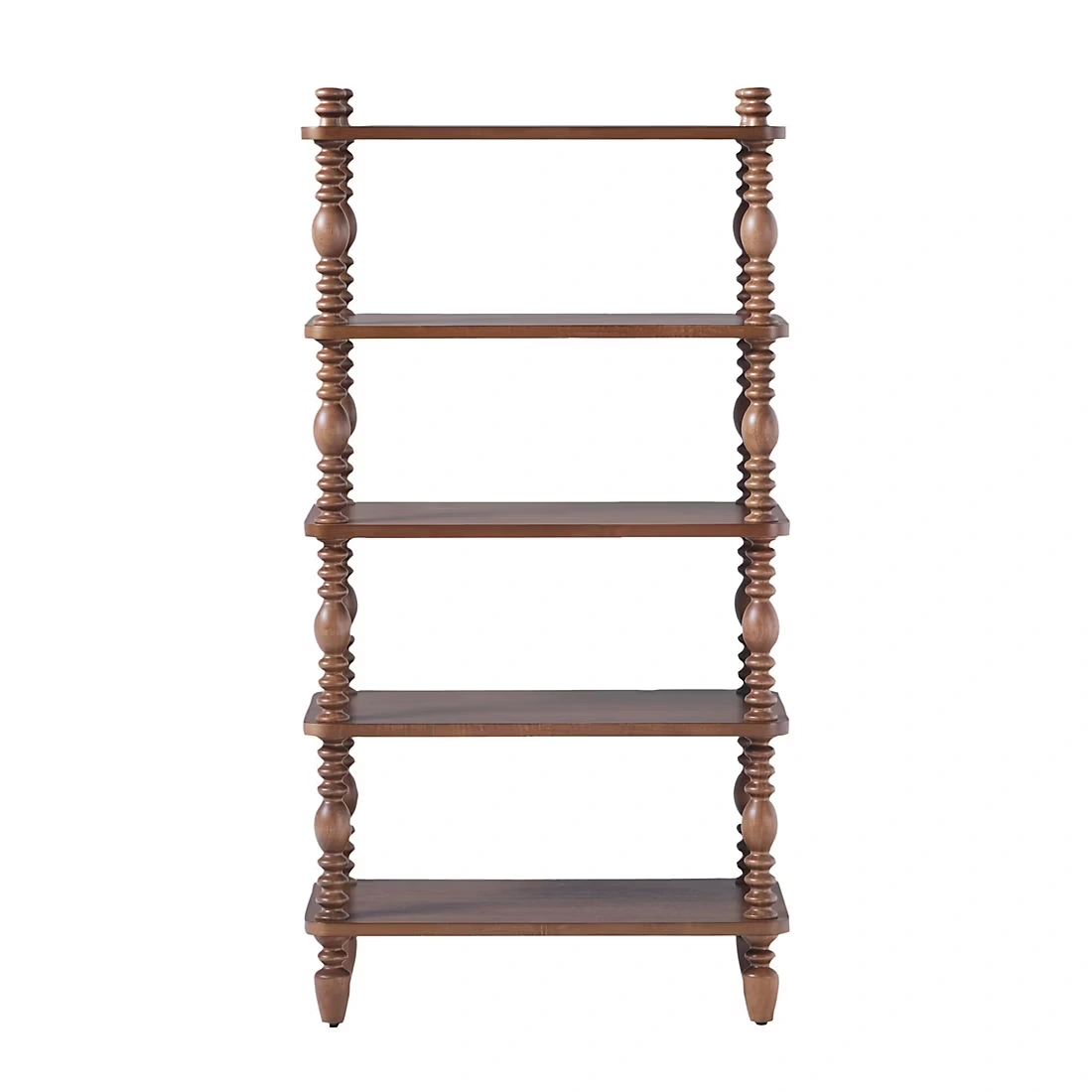 Vivienne Walker Edison EZ Assembly Solid Wood Spindle Short Bookshelf