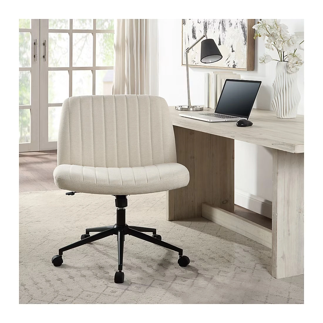 Berkley Jensen Extra Wide Home Office Desk Chair - Beige