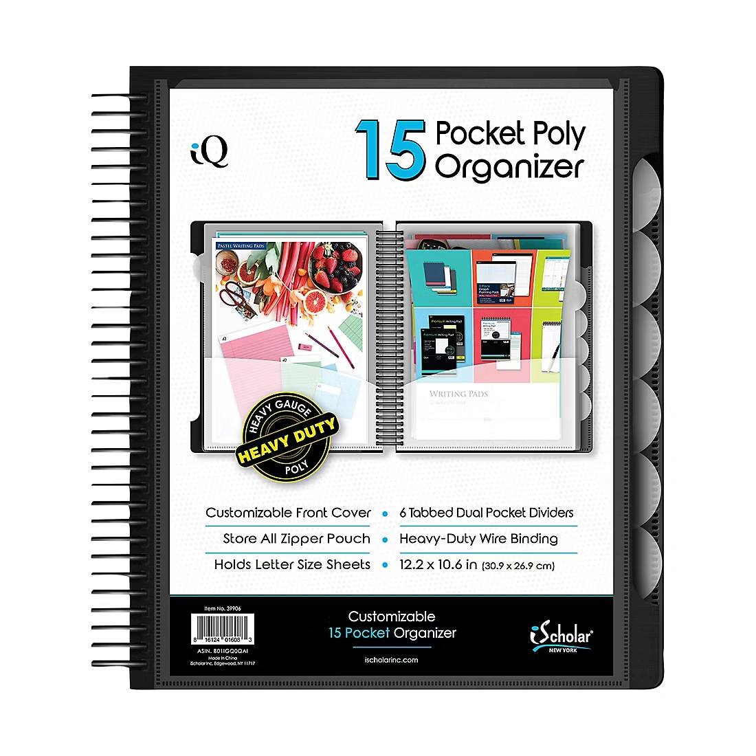iQ 15 Pocket Poly Organizer