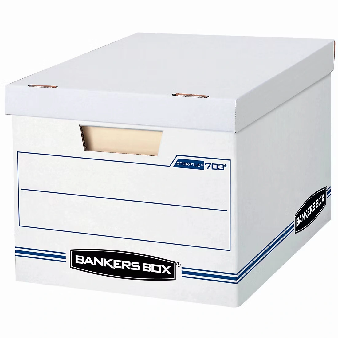 Bankers Box File/Store Record Storage Boxes, 10 pk. - White