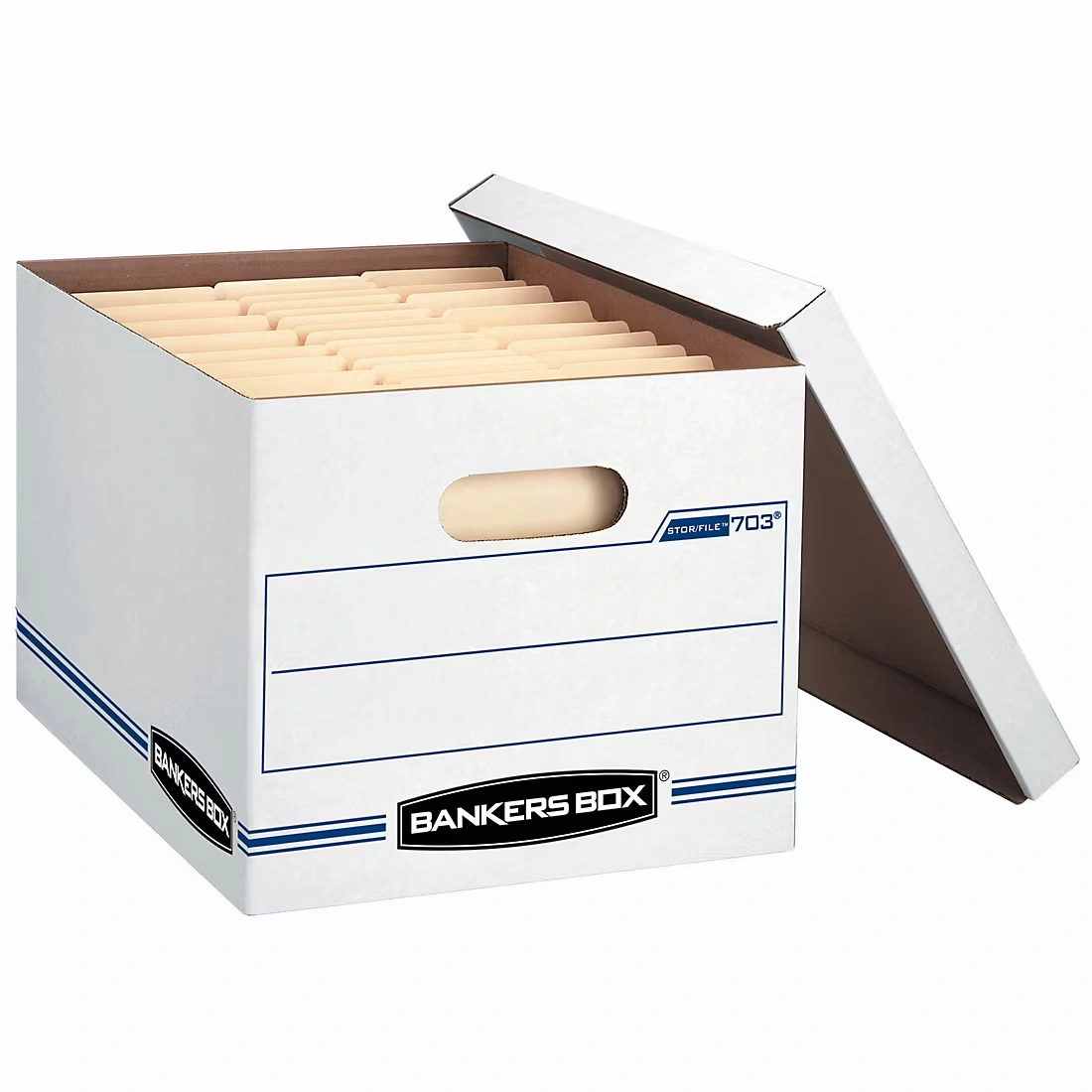 Bankers Box File/Store Record Storage Boxes, 10 pk. - White