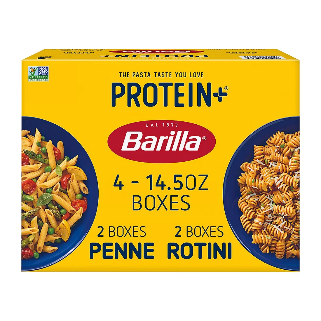 Barilla Protein+ Penne and Rotini Pasta, 4 pk./14.5 oz.