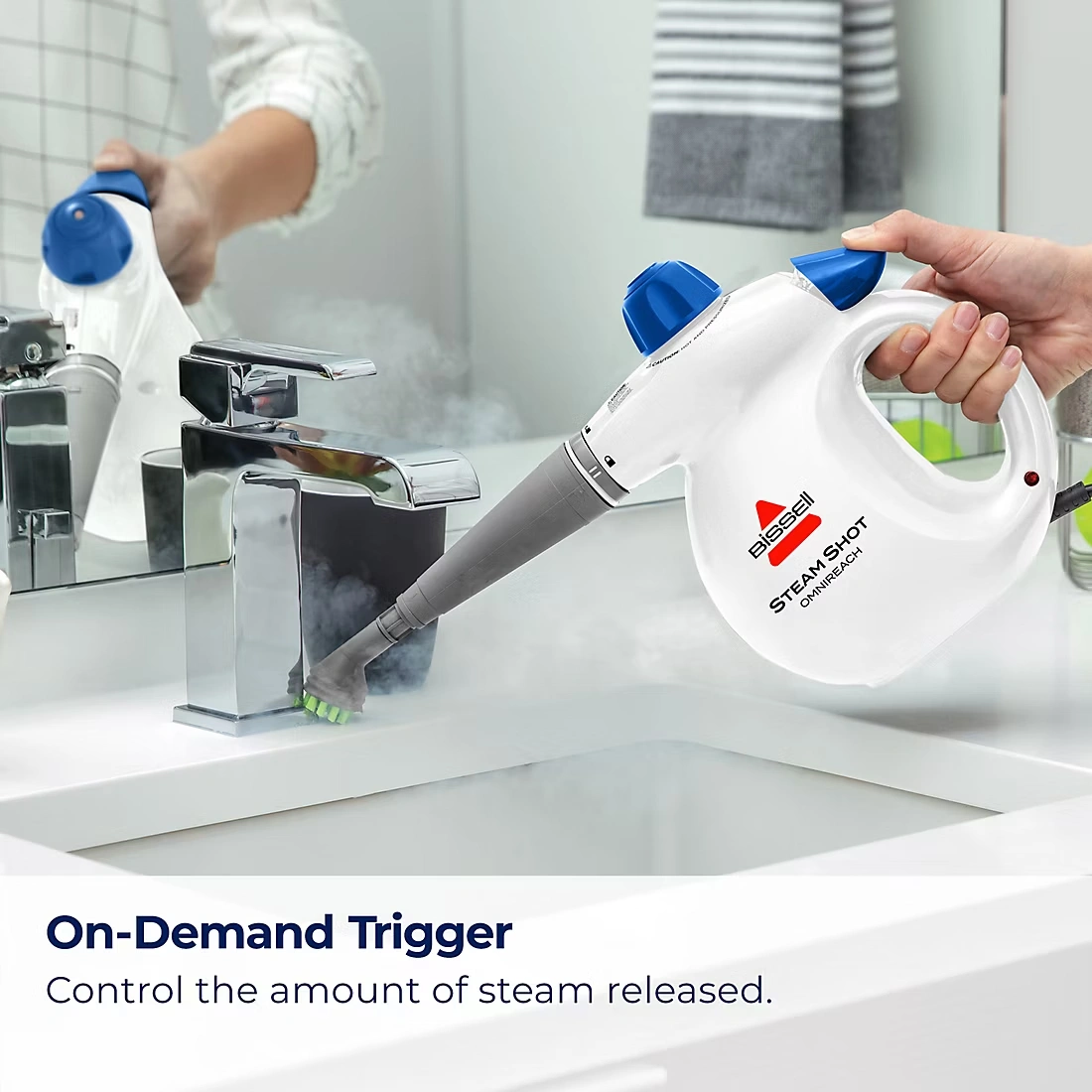 BISSELL Steam Shot OmniReach Handheld Steam Cleaner