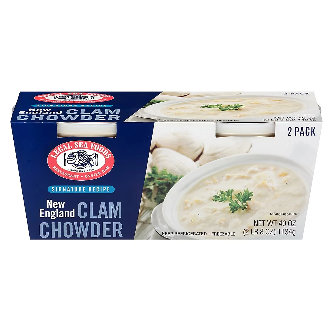 Legal Sea Foods New England Clam Chowder, 2 pk./20 oz.