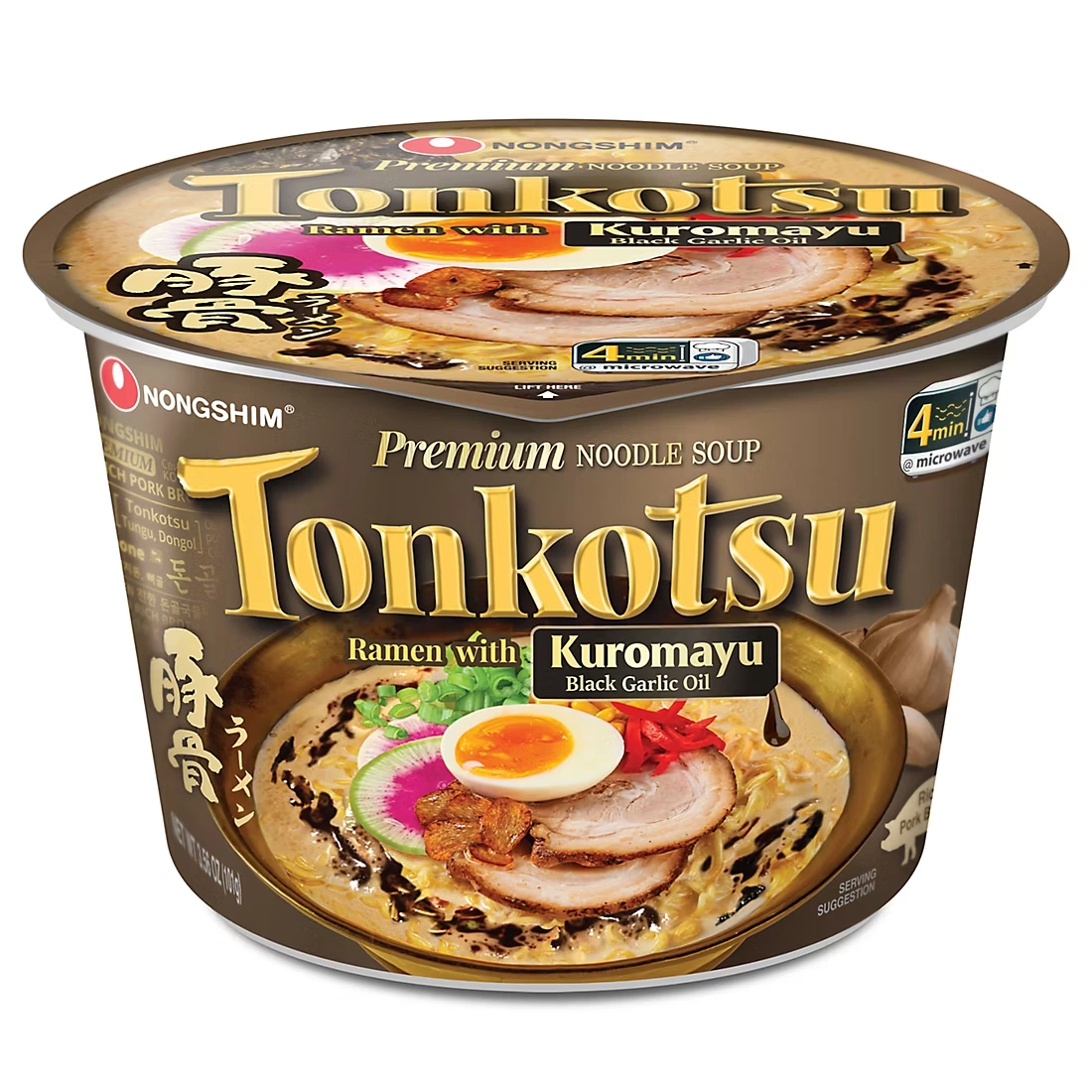 Nongshim Tonkotsu Kuromayu, 6 pk. 3 Nongshim Tonkotsu Kuromayu, 6 pk.