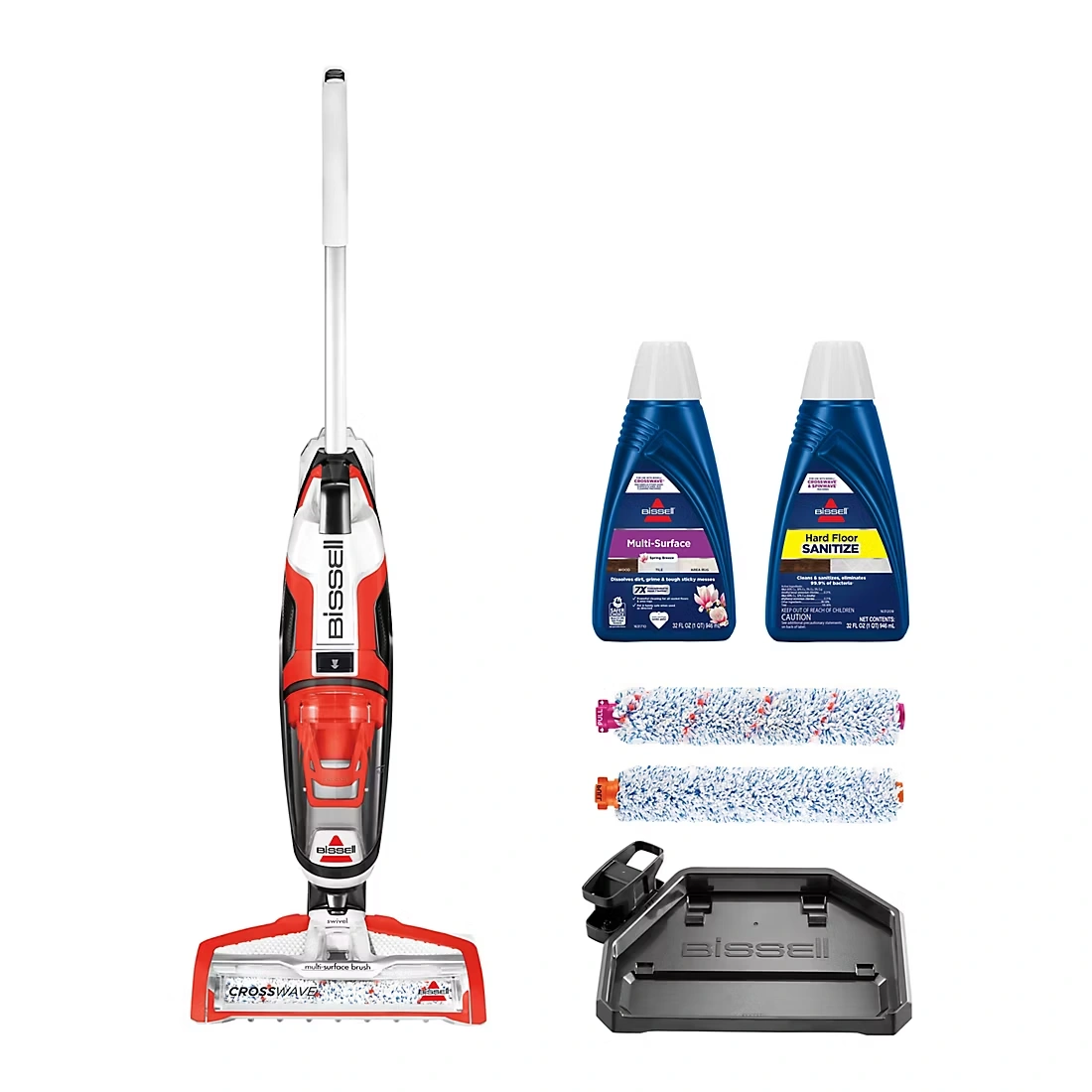 BISSELL Self-Cleaning Crosswave Wet & Dry Vacuum Cleaner with BONUS Brush Rolls, Parking Tray & Formula