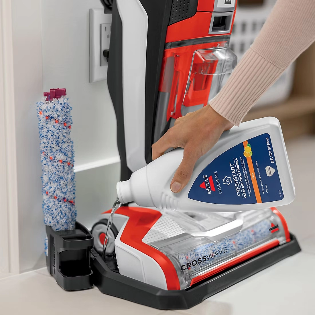 BISSELL Self-Cleaning Crosswave Wet & Dry Vacuum Cleaner with BONUS Brush Rolls, Parking Tray & Formula