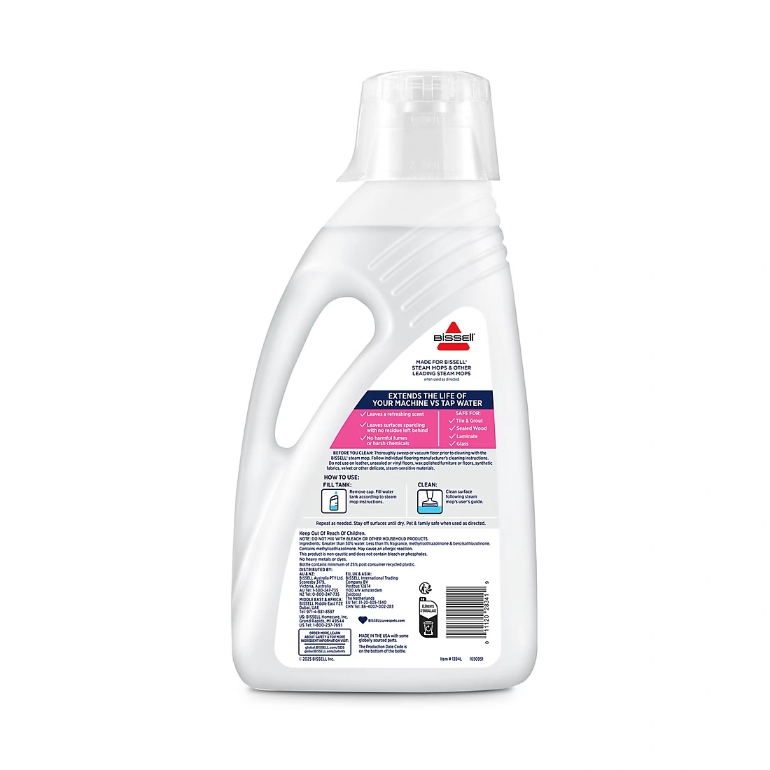 BISSELL Steam Mop Demineralized Water - Spring Breeze, 80oz.