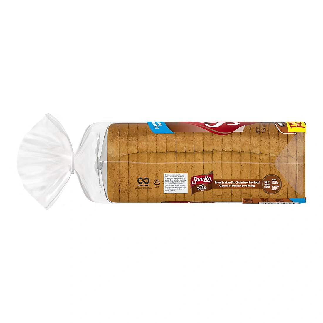 Sara Lee 100% Whole Wheat Bread, 2 pk./20 oz.