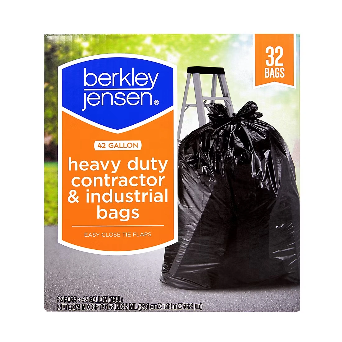 Berkley Jensen Heavy Duty Contractor & Industrial Bags, 32 ct./42 gal.