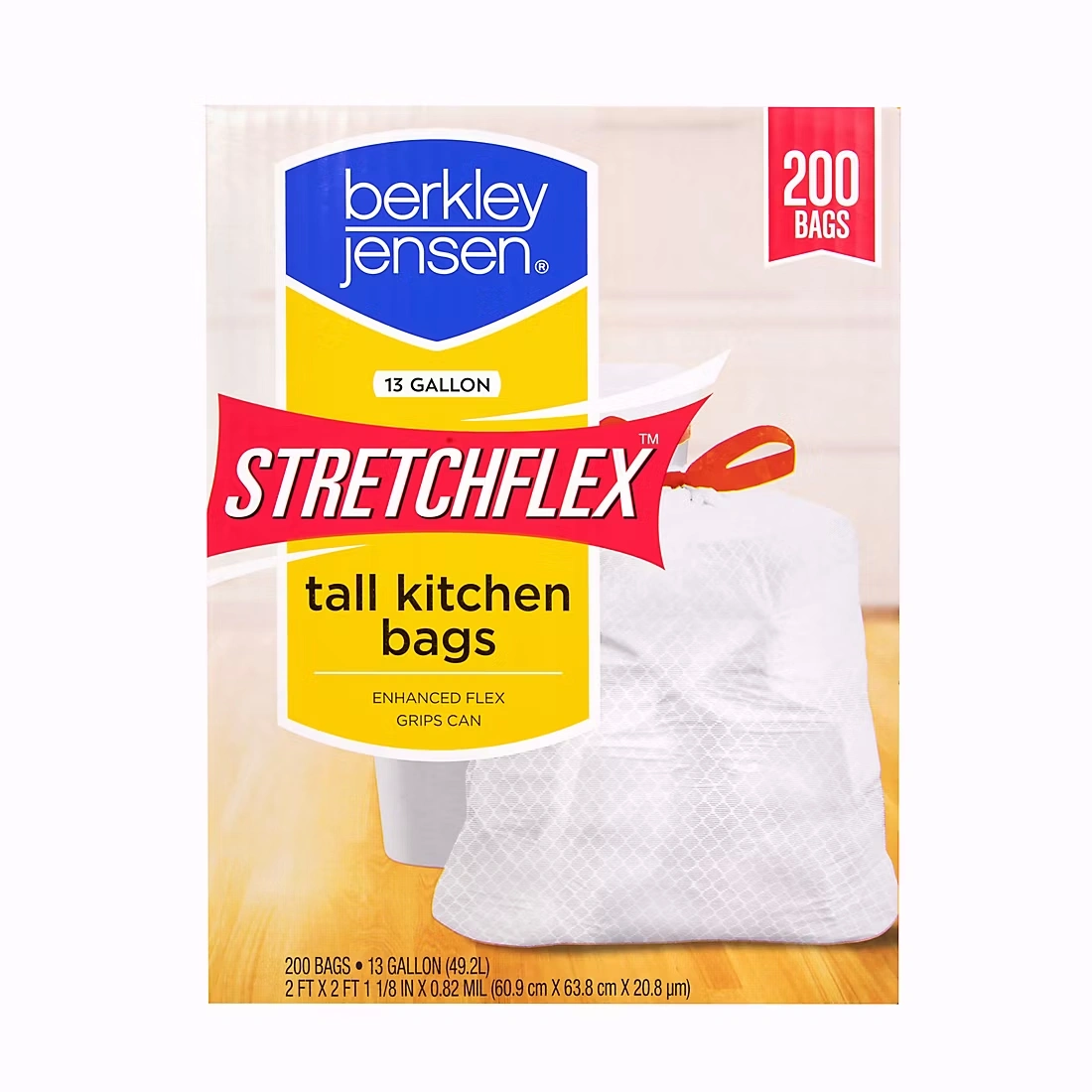 Berkley Jensen Stretchflex Tall Kitchen Bags, 200 ct./13 gal.