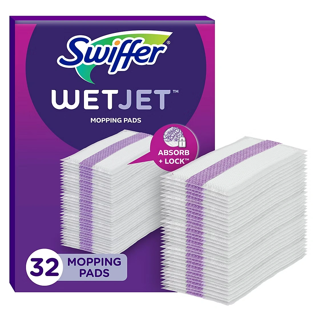 Swiffer WetJet Hardwood & Multi-Surface Floor Mop Cleaning Pads, 32 ct.