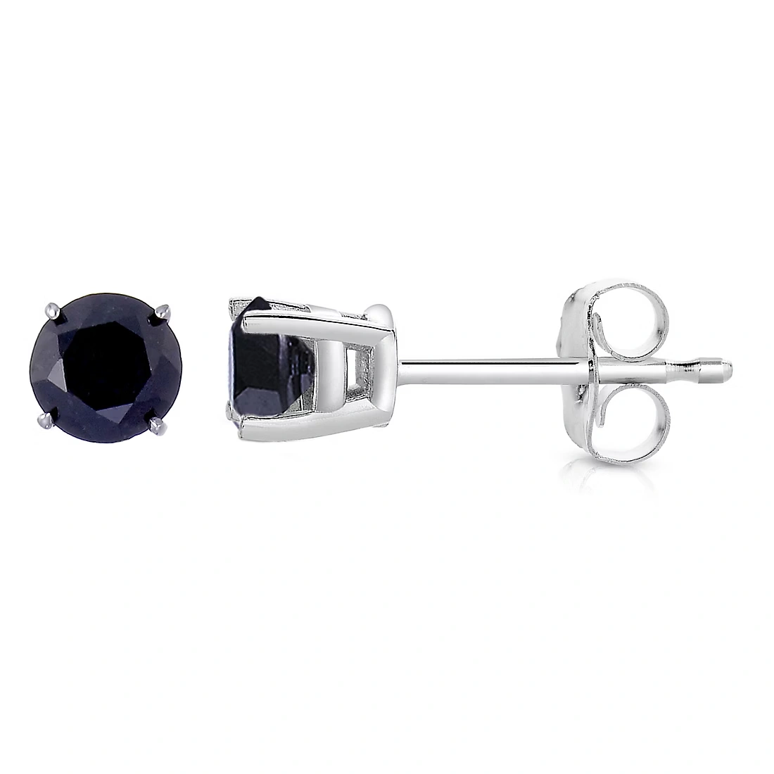 1.00 ct. t.w. Black Diamond Studs in 14k White Gold 2 1.00 ct. t.w. Black Diamond Studs in 14k White Gold