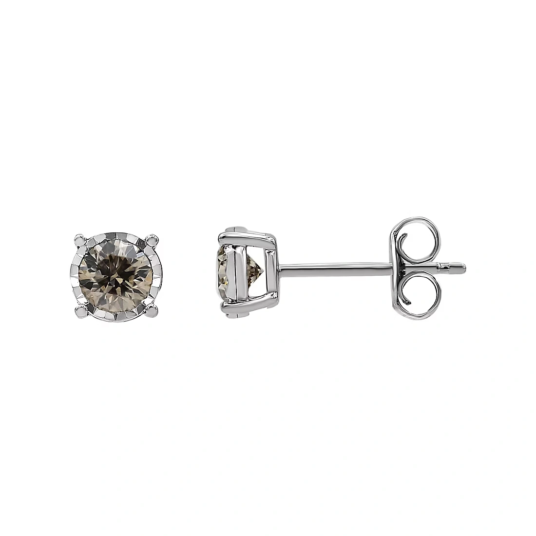 0.50 ct. t.w. Round Cut Diamond Stud Earrings in 14k White Gold