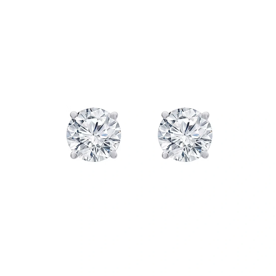 1 ct. t.w. Diamond Stud Earring in 14k White Gold