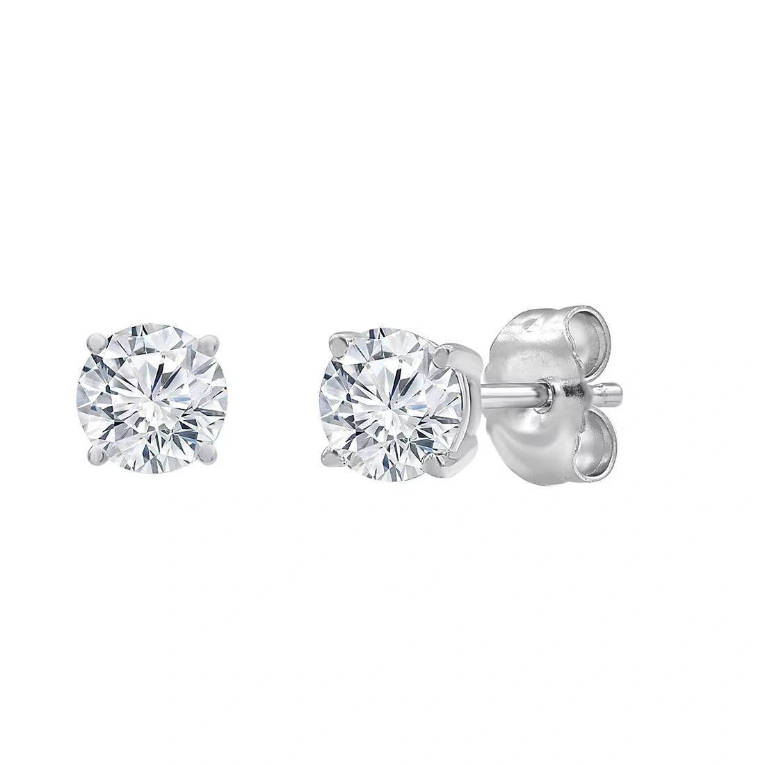 1 ct. t.w. Diamond Stud Earring in 14k White Gold