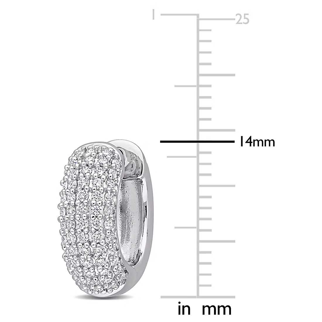 0.5 ct. DEW Moissanite Hoop Earrings in Sterling Silver