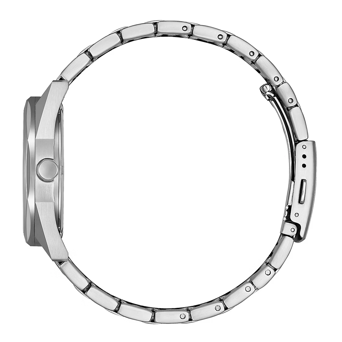 Citizen Classic Stainless Black Dial Men's Rosetone Accents Bracelet Watch