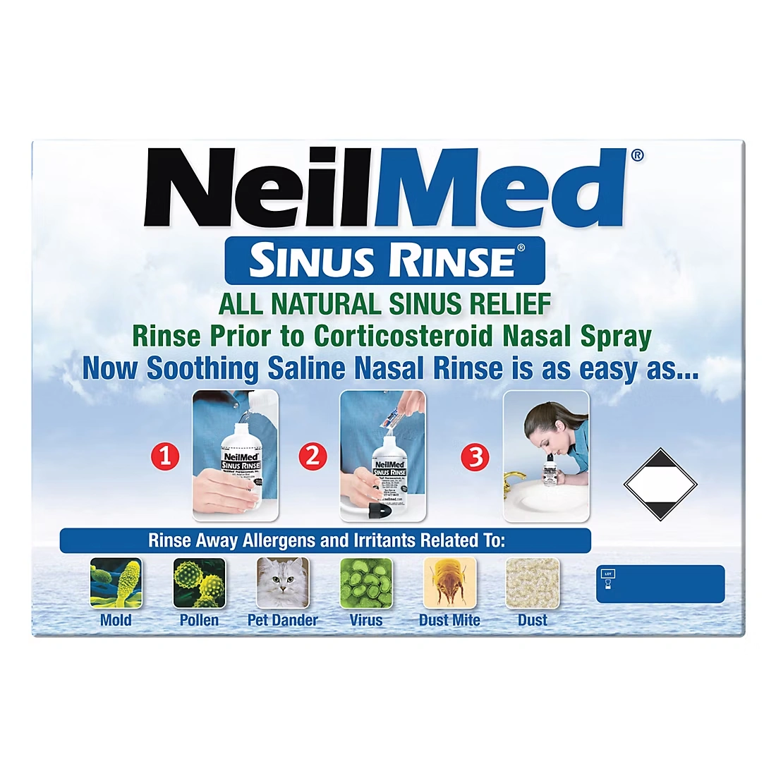 NeilMed Sinus Rinse Squeeze Bottles, 2 pk./8 fl. oz.
