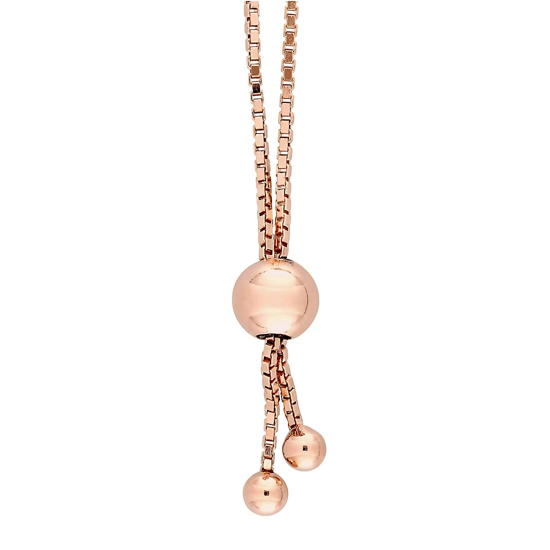 .24 ct. t.w. Diamond Bolo Bracelet in Rose Rhodium-Plated Sterling Silver