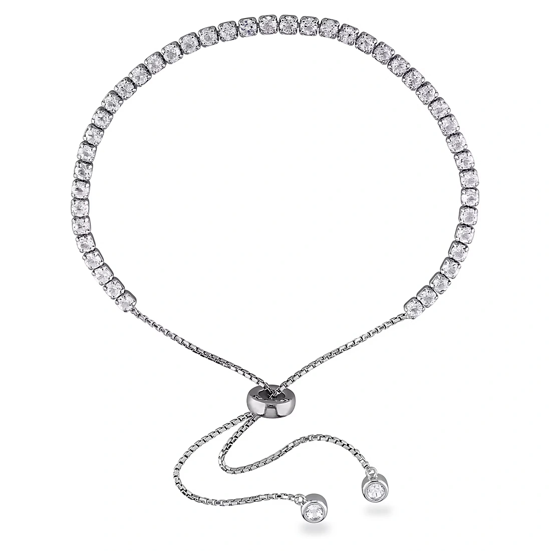 3.78 ct. t.w. White Topaz Tassel Bracelet in Sterling Silver