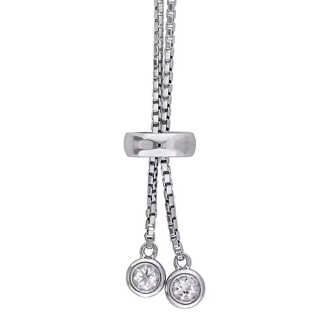3.78 ct. t.w. White Topaz Tassel Bracelet in Sterling Silver