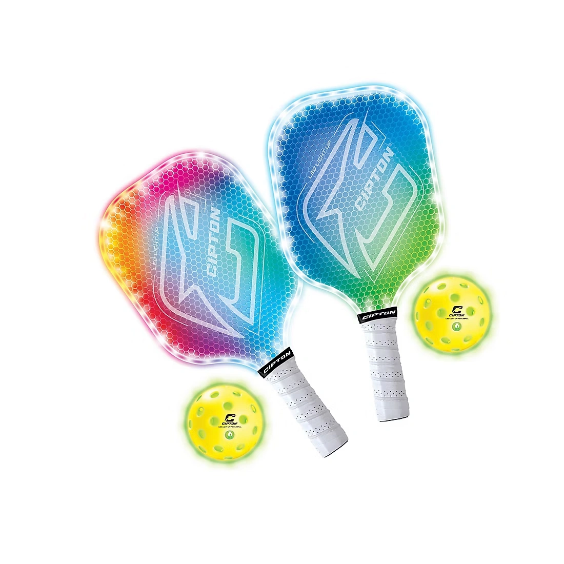 CIPTON LED Light Up Pickleball Net Set