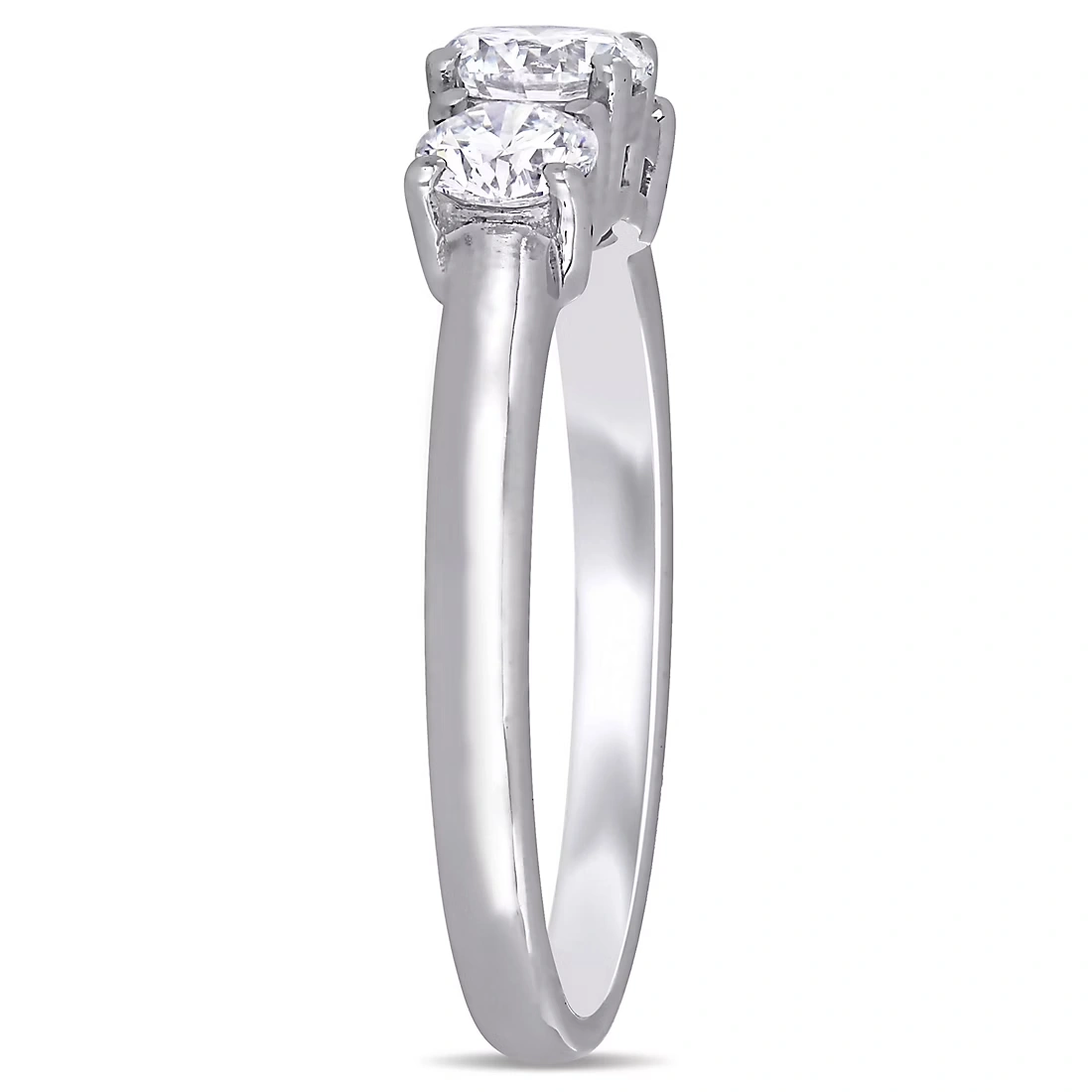1 ct. TW Lab-Grown Diamond 3-Stone Engagement Ring in 14k White Gold 4 1 ct. TW Lab-Grown Diamond 3-Stone Engagement Ring in 14k White Gold