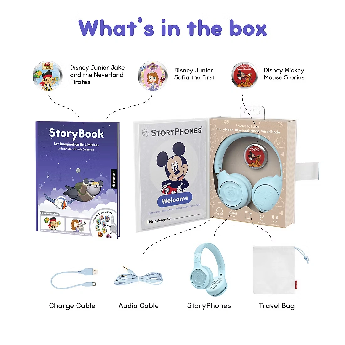 Disney Mickey Mouse StoryPhones and StoryShields