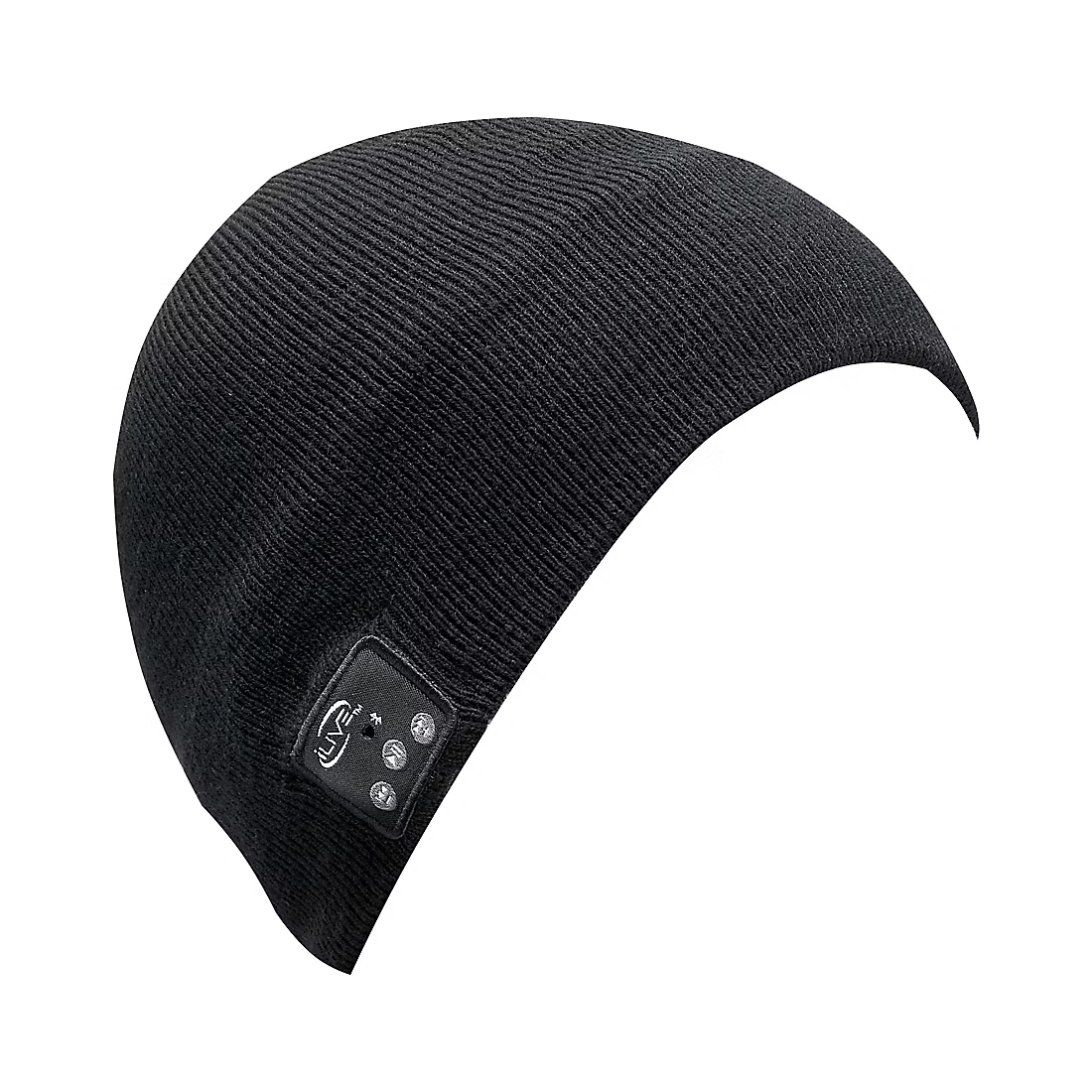 iLive Wireless Knit Cap with Built-in Speaker and Microphone, Black