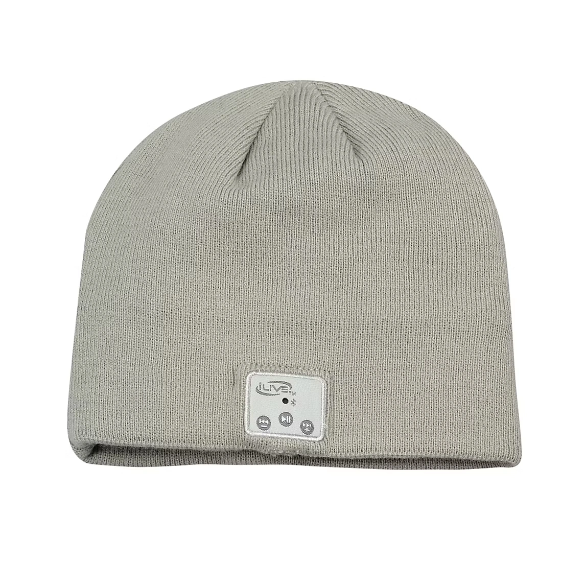 iLive Wireless Knit Cap with Built-in Speaker and Microphone, Grey