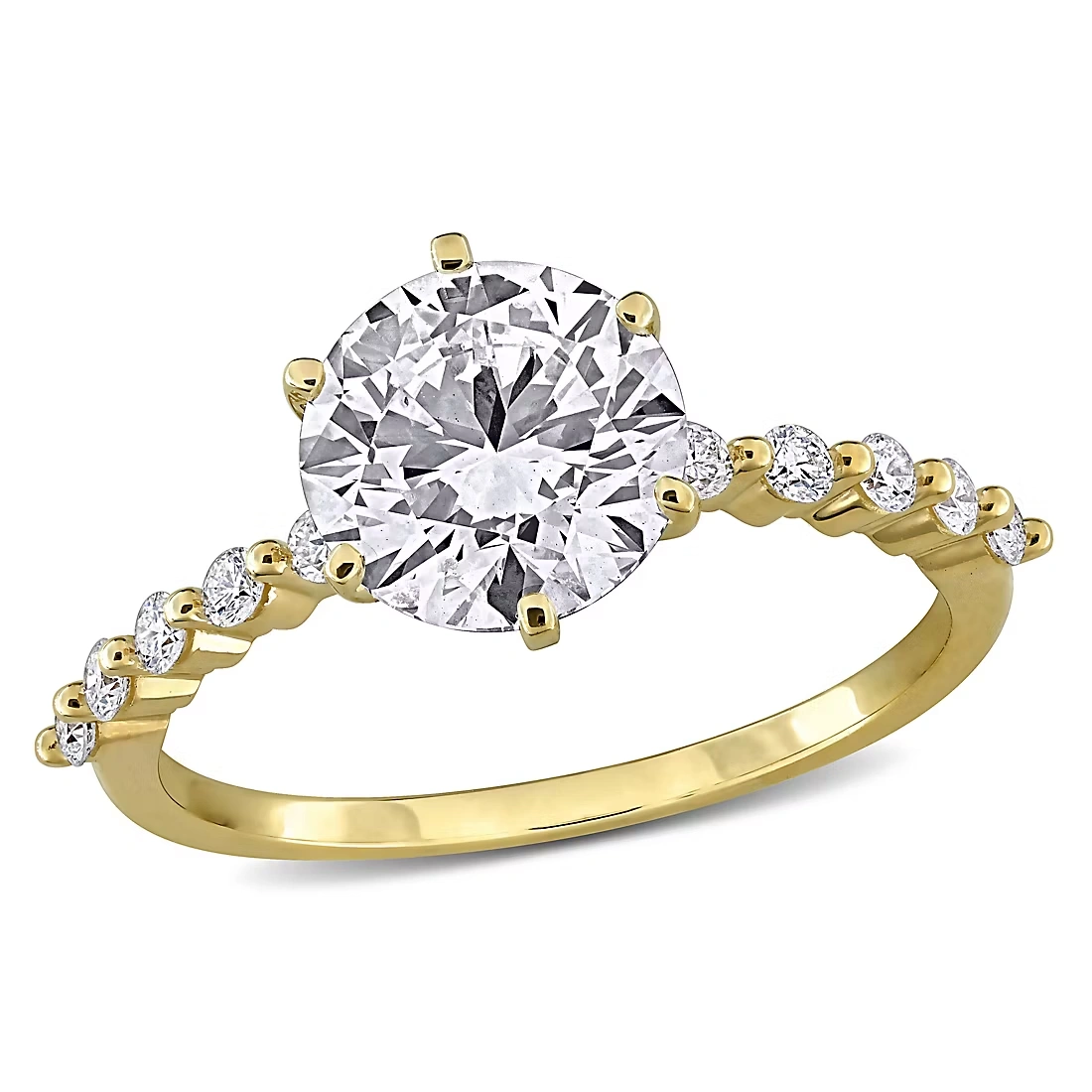 2.25 ct. t.w. Lab-Grown Diamond Engagement Ring in 14k Yellow Gold (Select Size)
