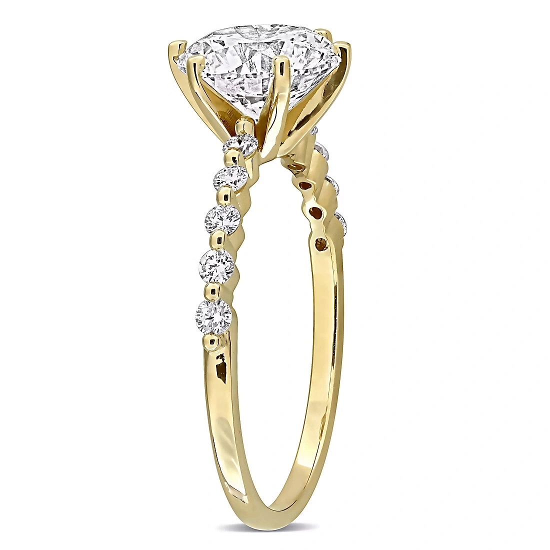 2.25 ct. t.w. Lab-Grown Diamond Engagement Ring in 14k Yellow Gold (Select Size)