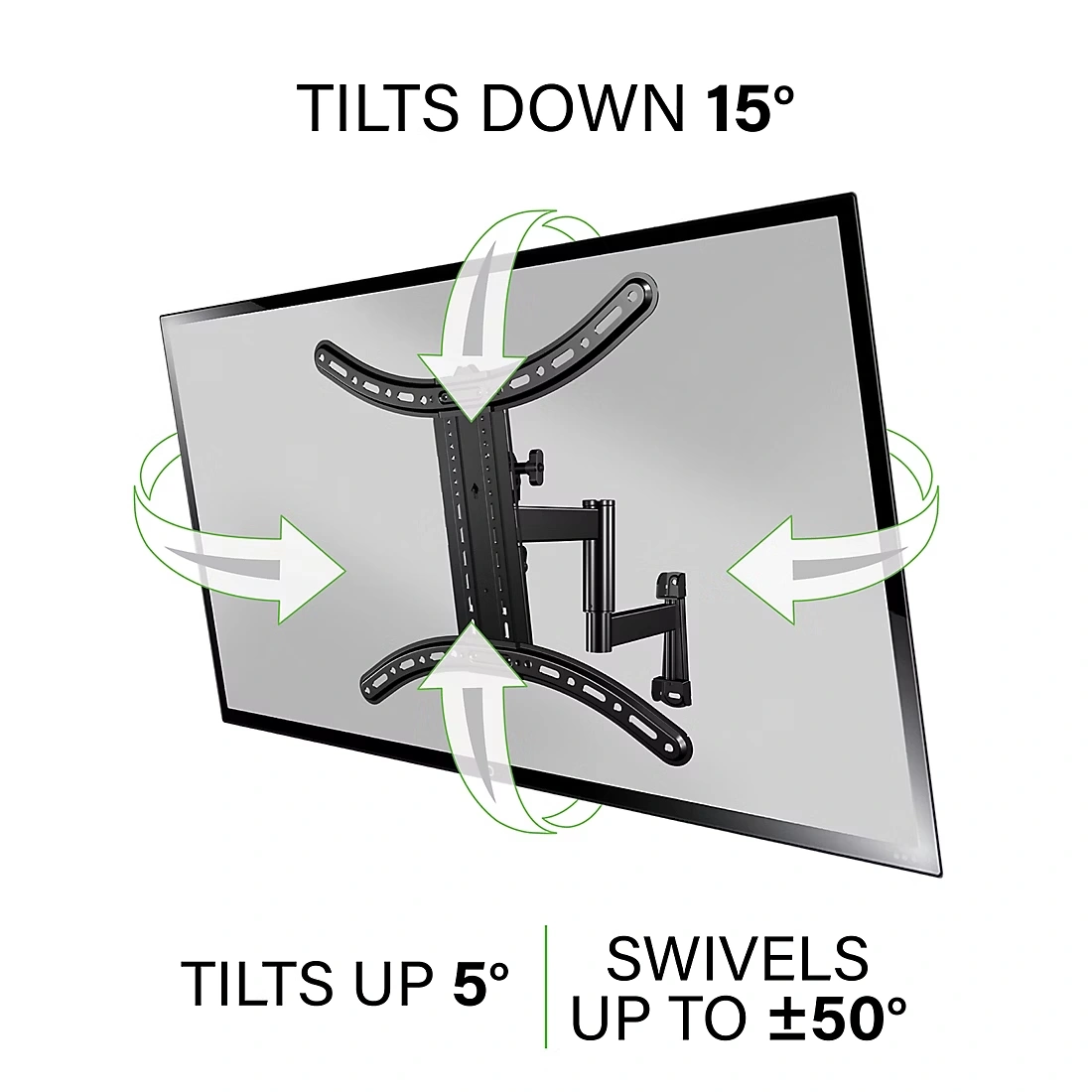 SANUS Decora Full-Motion TV Wall Mount for 26\"-65\" TVs