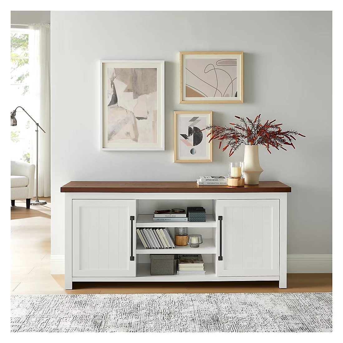 Hampton Home 64\" Hampstead Media Console - White