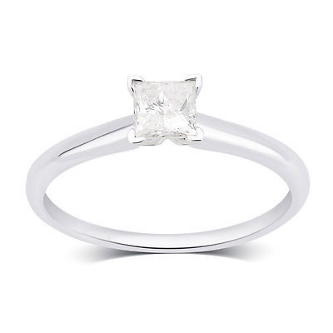 .33 ct. t.w. Princess-Cut Solitaire Ring in 14k White Gold
