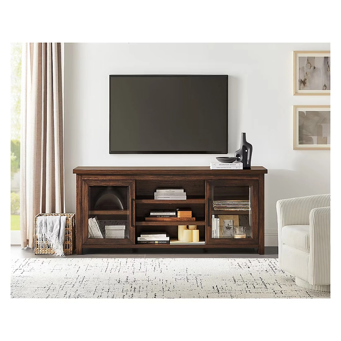 Hampton Home 65\" Barclay Media Console - Brown