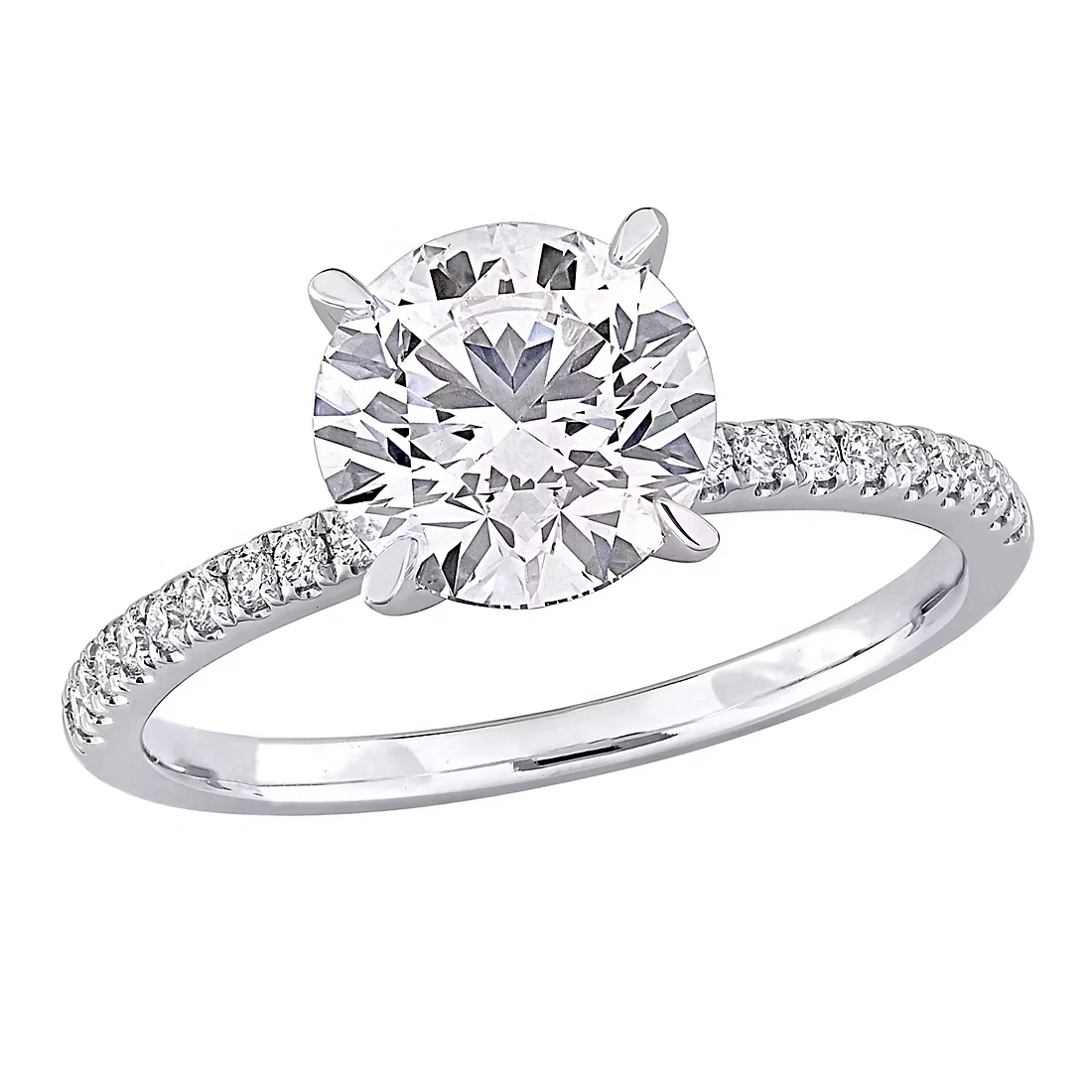 2.15 ct. t.w. Lab-Grown Diamond Solitaire Engagement Ring in 14k White Gold