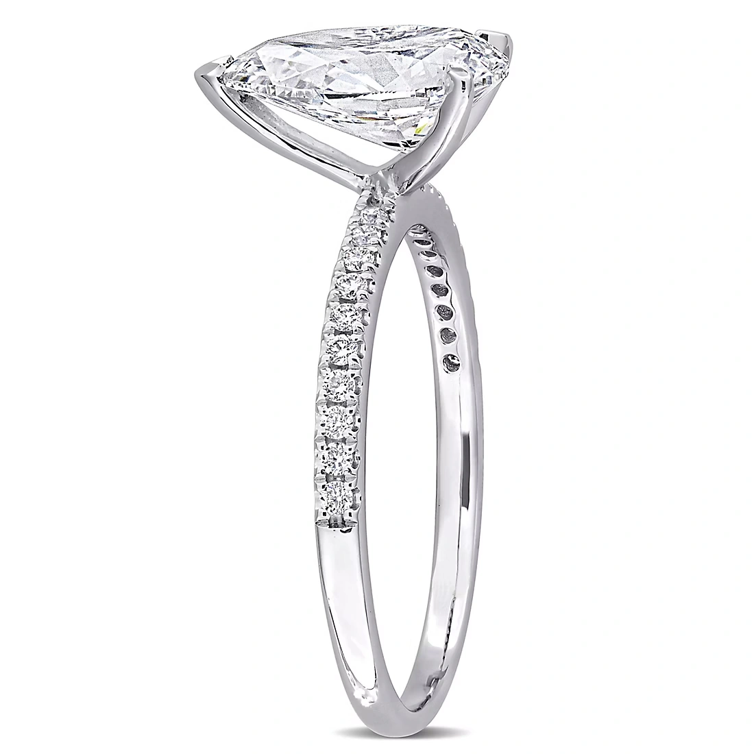 2.15 ct. t.w. Lab-Grown Diamond Pear Solitaire Engagement Ring in 14k White Gold