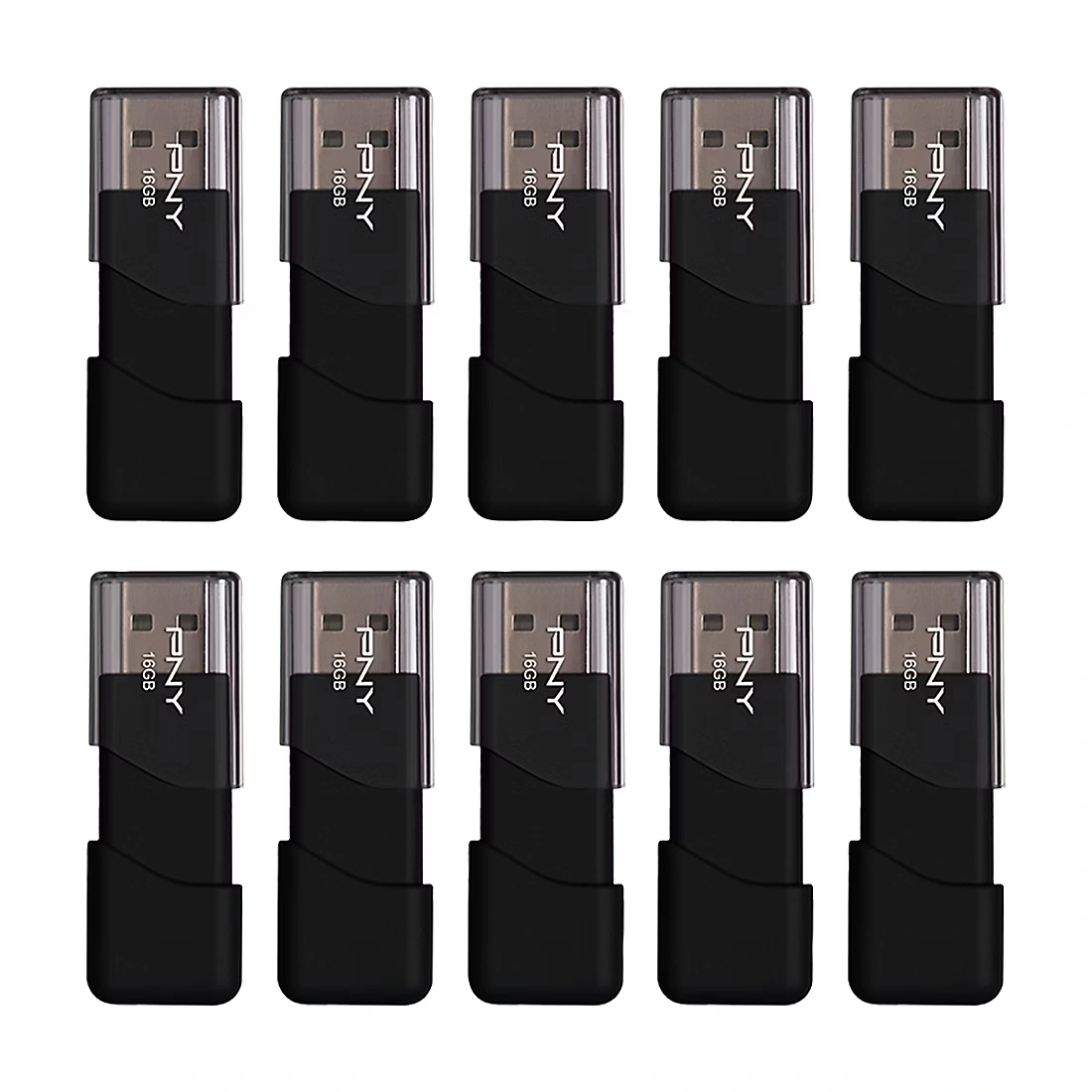 PNY 16GB Attaché 3 USB 2.0, ​10-Pk.