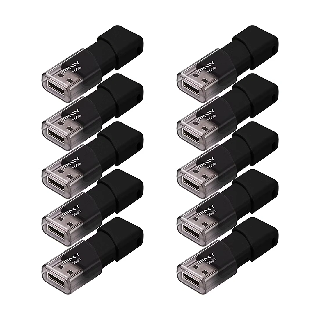PNY 16GB Attaché 3 USB 2.0, ​10-Pk.