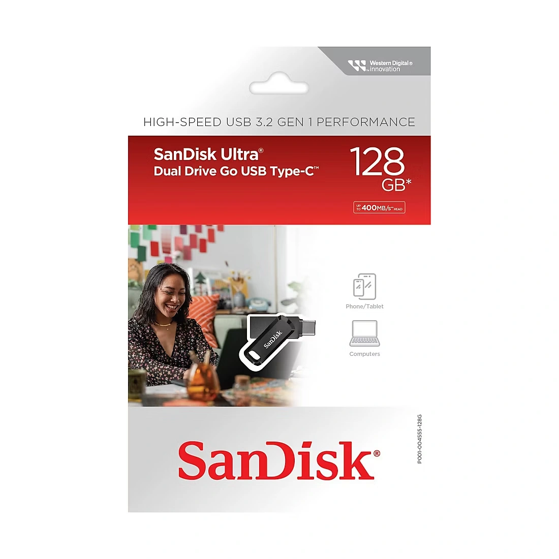 SanDisk Ultra Dual Drive Go USB Type-C, 128GB 1 SanDisk Ultra Dual Drive Go USB Type-C, 128GB
